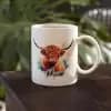 Animal Mugs Highland Cow Personalised Mug