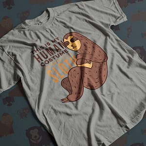 Animals & Nature Sloth in a Human Costume Adult’s T-Shirt human costume