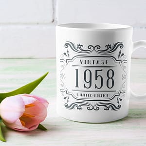 Personalised Personalised Vintage Year of Birth Mug birth