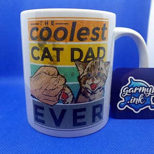 Animal Mugs The Coolest Cat Dad Ever Mug cat