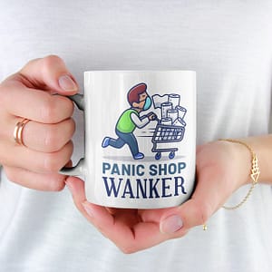 Funny Mugs Panic Shop Wanker Mug cupcakes