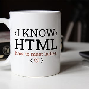 Profession Mugs I Know HTML Mug developer