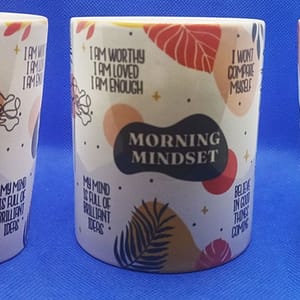 Motivational Mugs Morning Mindset Positive Affirmation Mug day