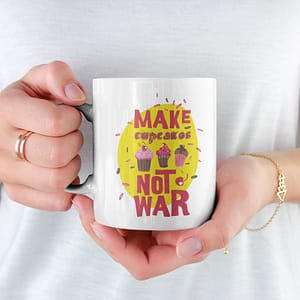 Food & Drink Mugs Make Cupcakes Not War Mug baking