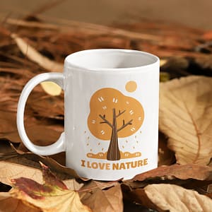 Misc Mugs I Love Nature Mug leaves