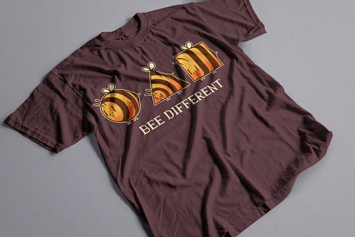Animals & Nature Bee Different Adult’s T-Shirt bee different