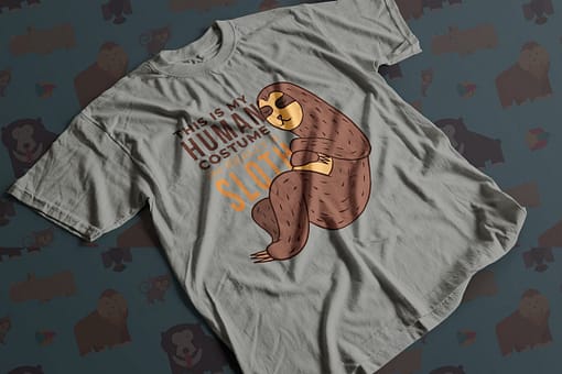 Animals & Nature Sloth in a Human Costume Adult’s T-Shirt human costume