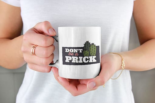 Funny Mugs Don’t Be a Prick Mug cactus