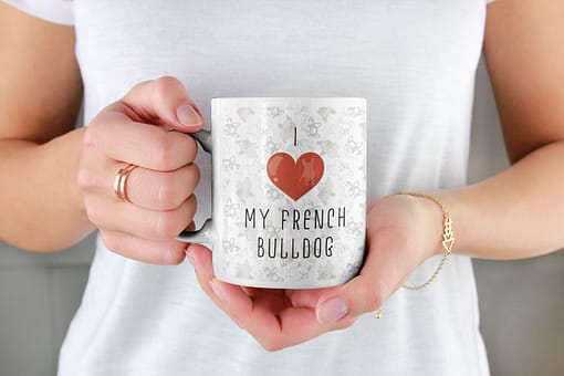 Animal Mugs I Love My French Bulldog Mug dog