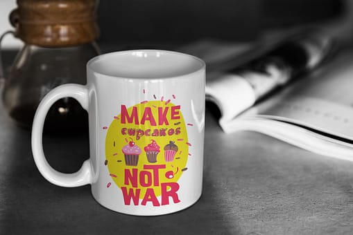 Food & Drink Mugs Make Cupcakes Not War Mug baking