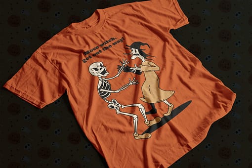 Halloween Move Witch Get Out The Way Halloween T-Shirt bitch