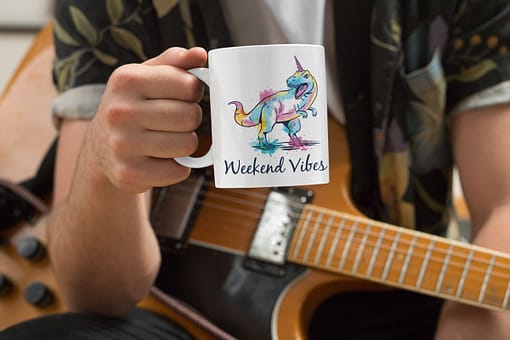 Misc Mugs Unicorsaurus Weekend Vibes Mug bright