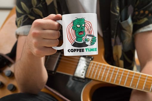 Funny Mugs Zombie Coffee Time Mug brains