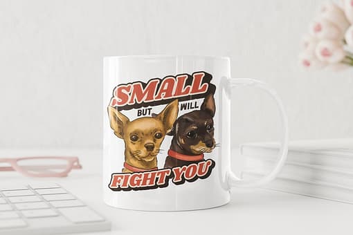 Animal Mugs Small But Will Fight You Chihuahua Mug chihuahua