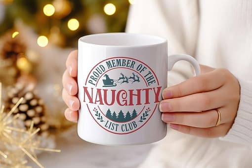 Christmas Mugs Proud Member of the Naughty List Mug christmas cup