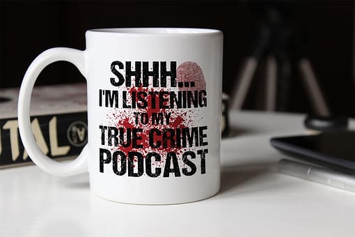 TV & Movies Shhh.. I’m Listening To My True Crime Podcast Mug crime documentary mug