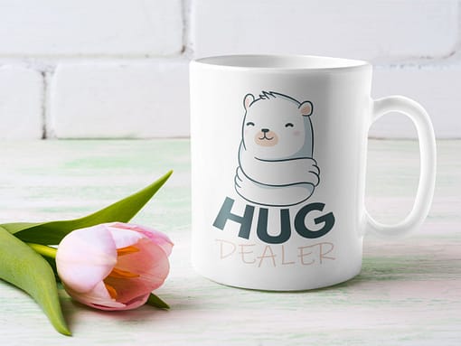 Animal Mugs Hug Dealer Mug bear. cuddle