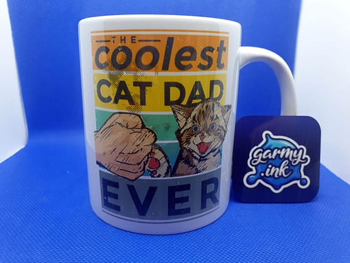 Animal Mugs The Coolest Cat Dad Ever Mug cat