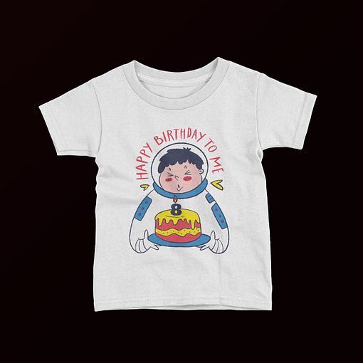 Personalised Personalised Astronaut Kid’s Birthday T-Shirt age