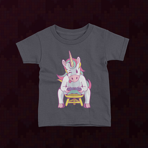 Gaming Unicorn Gamer Kid’s T-Shirt gamer