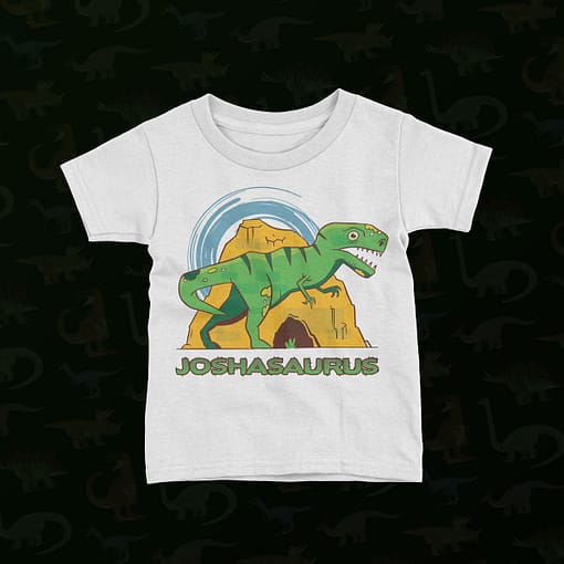 Personalised Personalised Name Dinosaur Kid’s T-Shirt dinosaur