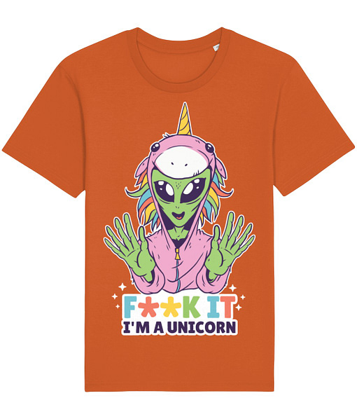 Funny F**K IT – I’m a Unicorn Adult’s T-Shirt adult unicorn