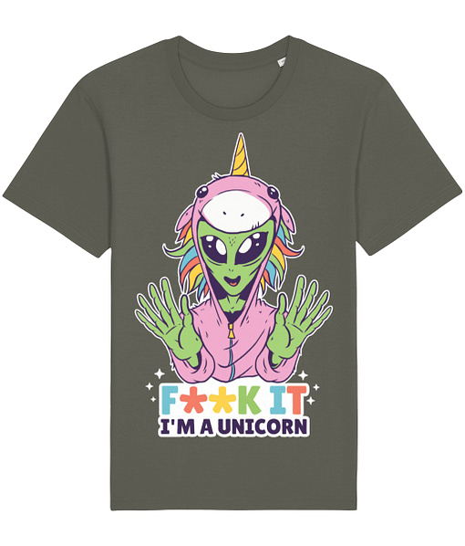 Funny F**K IT – I’m a Unicorn Adult’s T-Shirt adult unicorn