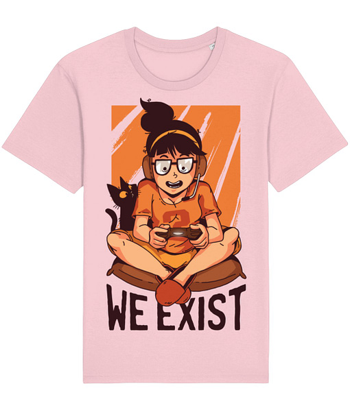 Gaming Gamer Girls – We Exist Adult’s T-Shirt gamer