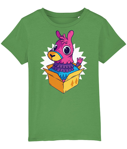 Animals & Nature Pinata Llama in a Box Kid’s T-Shirt llama