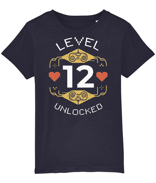 Gaming Level Unlocked Personalised Kid’s Gamer Birthday T-Shirt birthday