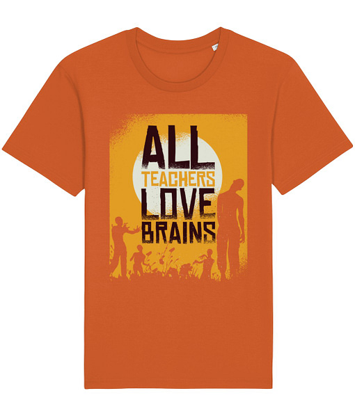 Halloween All Teachers Love Brains Halloween T-Shirt brains