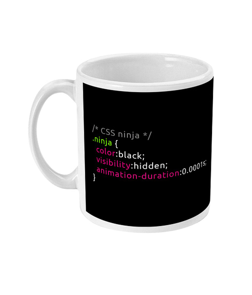 Profession Mugs CSS Ninja Developer Mug css