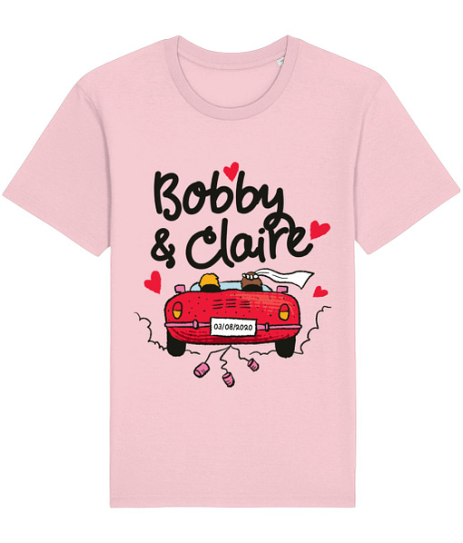 Family & Clan Personalised Wedding T-Shirt couple