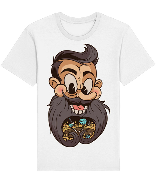 Funny Beard Treasure Adult’s T-Shirt beard
