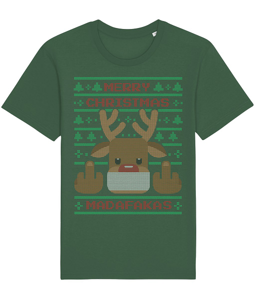 Christmas Merry Christmas Madafakas Reindeer T-Shirt christmas